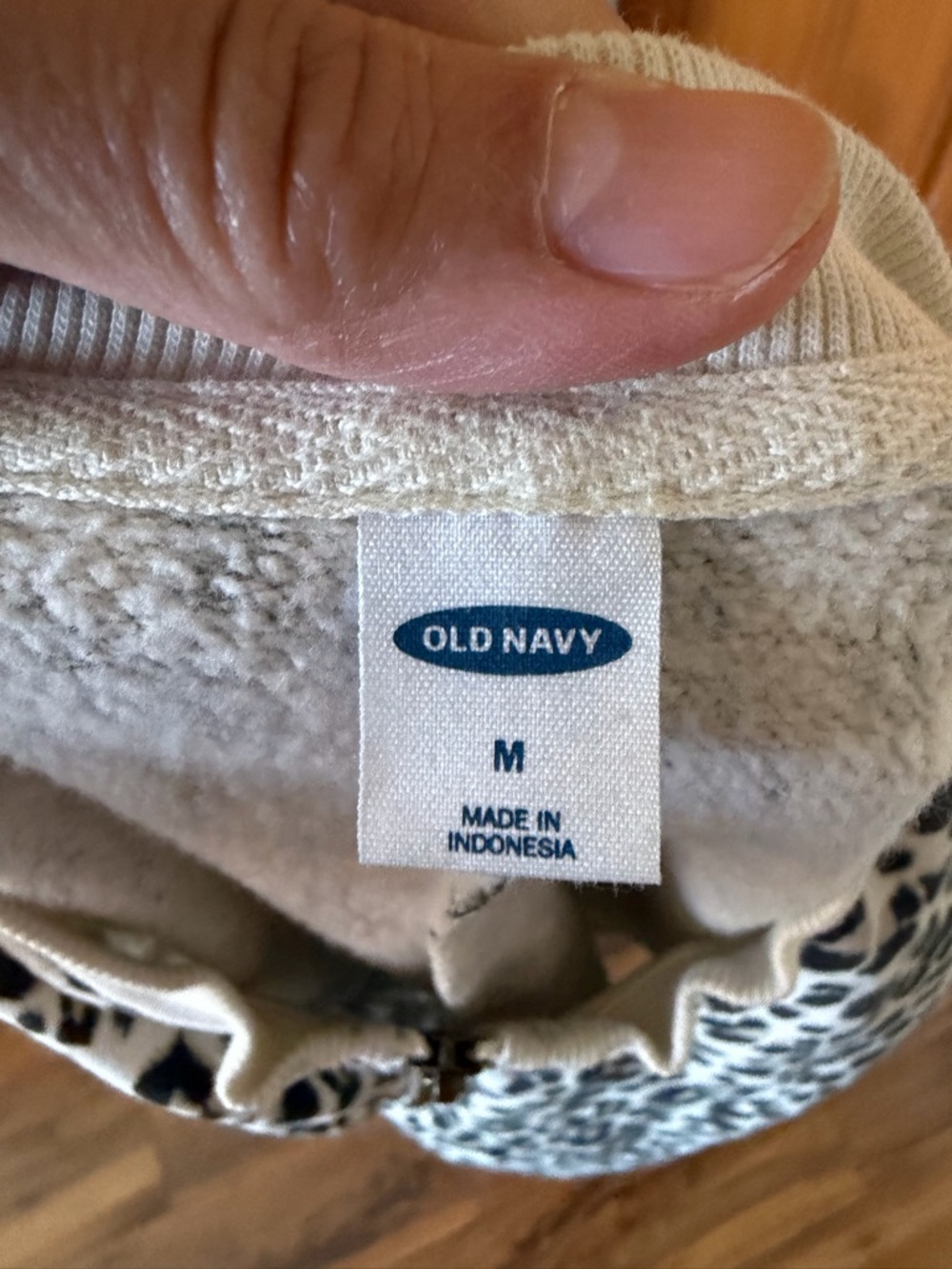 Old Navy half zip dolman Leopard Print Pullover - Picture 6 of 9
